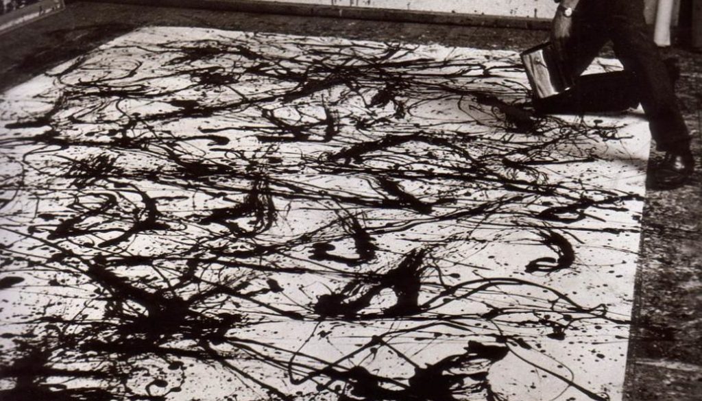 atelier-art-contemprain Jackson Pollock photographié par Hans Namuth