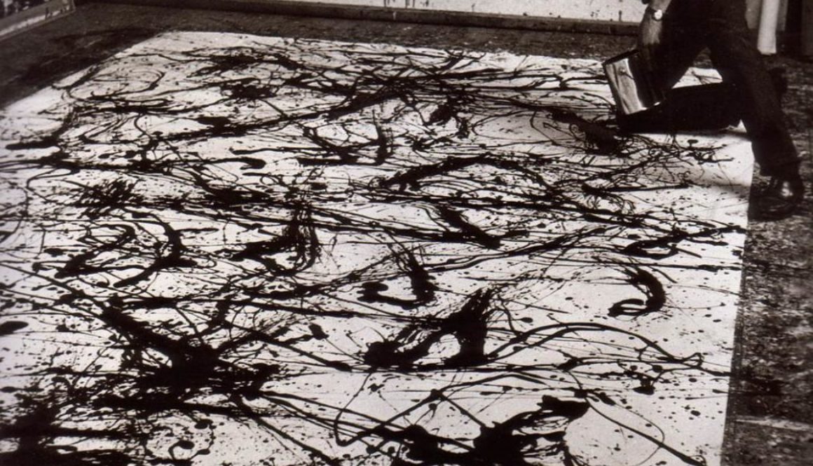 atelier-art-contemprain Jackson Pollock photographié par Hans Namuth