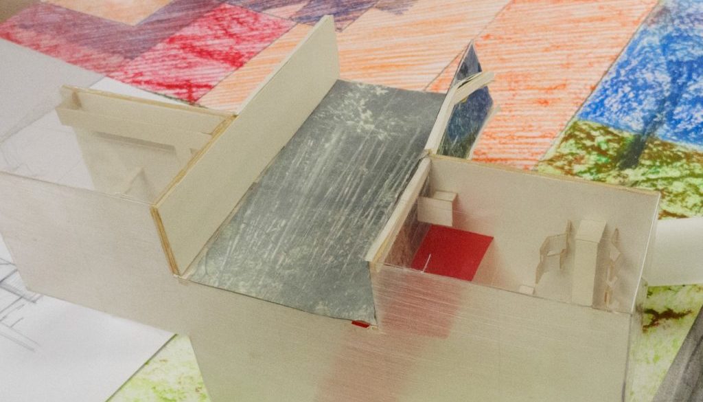 atelier-dessin-d-architecture photo d'une maquette en construction