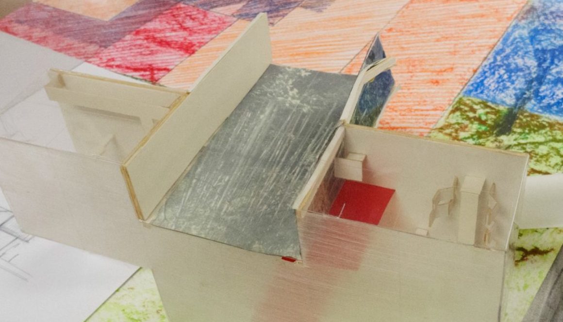 atelier-dessin-d-architecture photo d'une maquette en construction
