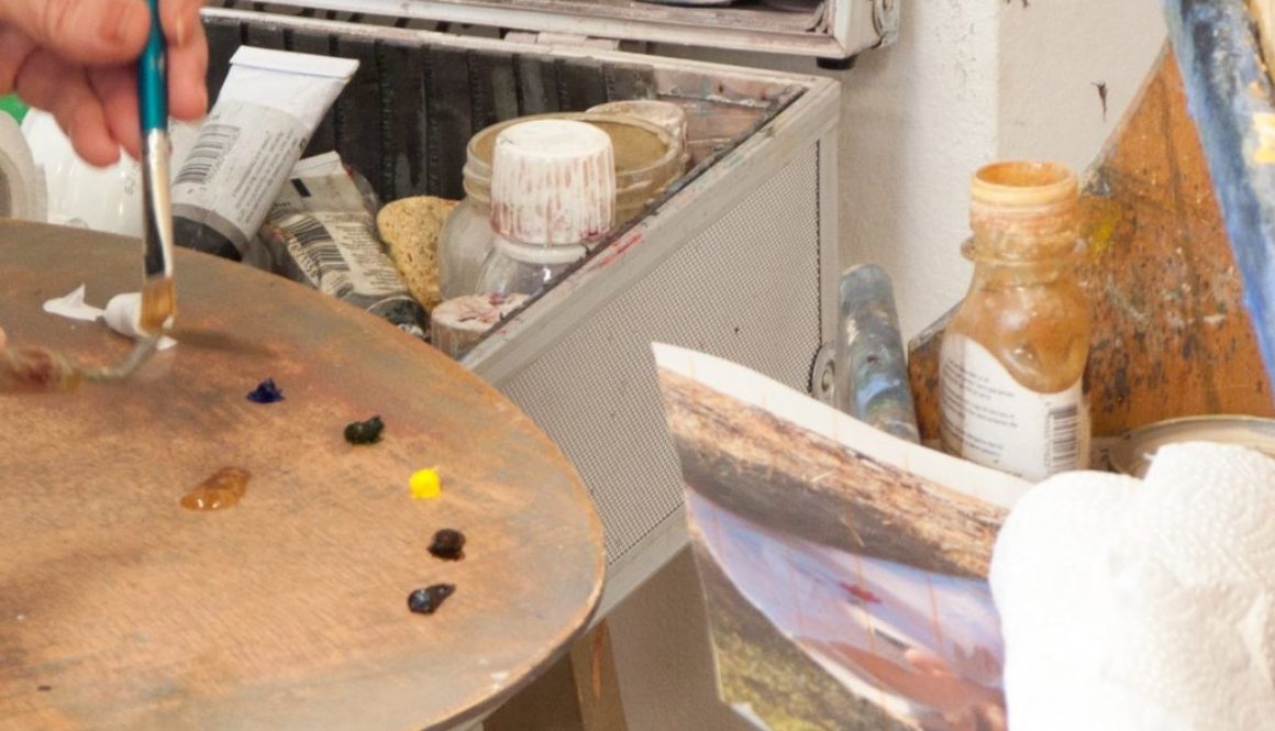 atelier-peinture image d'une pallette de peinture